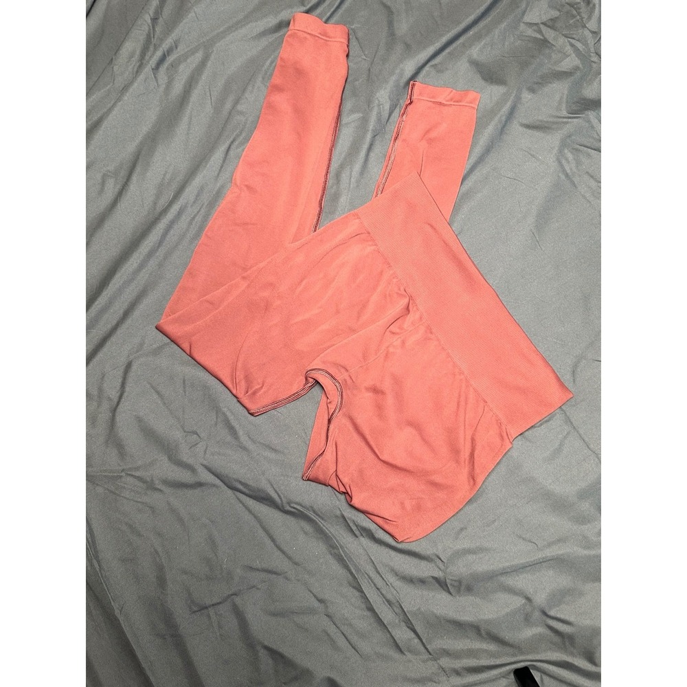 Gymshark Vital Seamless 2.0 Leggings Women Medium Clay Pink High Rise B7A3L - Picture 7 of 7